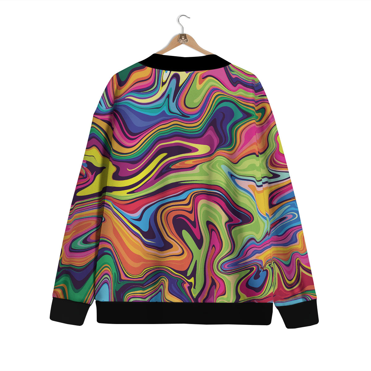 Colorful Psychedelic Print Cardigan-grizzshop