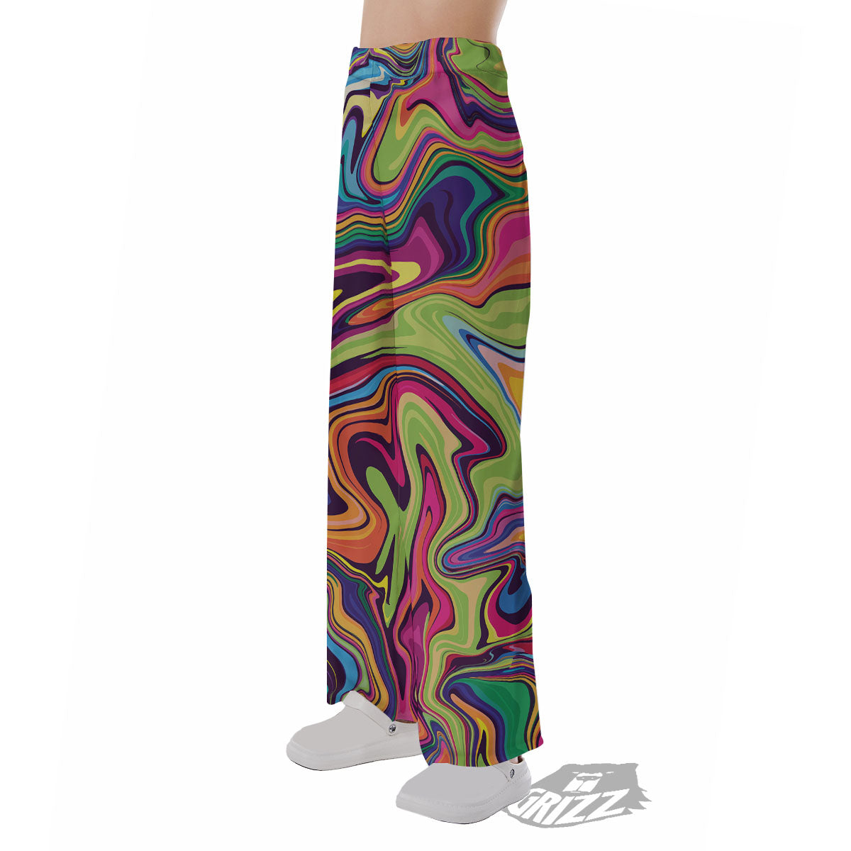 Colorful Psychedelic Print Pajama Pants-grizzshop