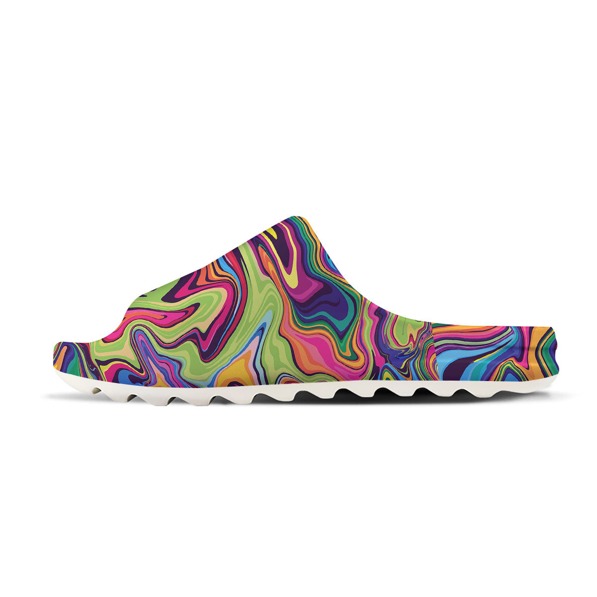 Colorful Psychedelic Print Sandals-grizzshop
