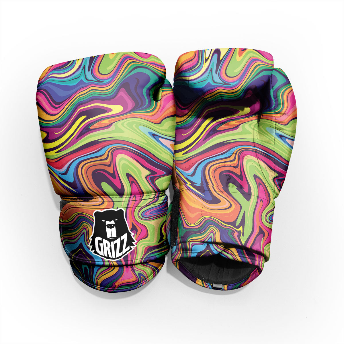 Colorful Psychedelic Print Pro Boxing Glove