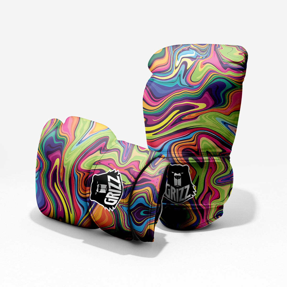 Colorful Psychedelic Print Pro Boxing Glove