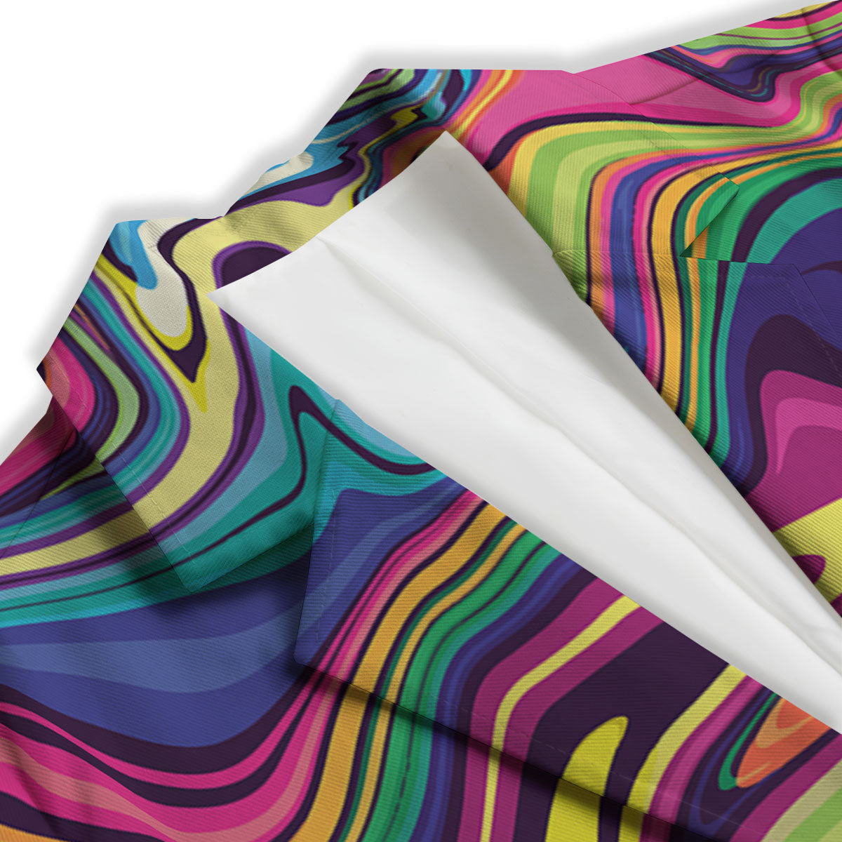 Colorful Psychedelic Print Women's Blazer-grizzshop