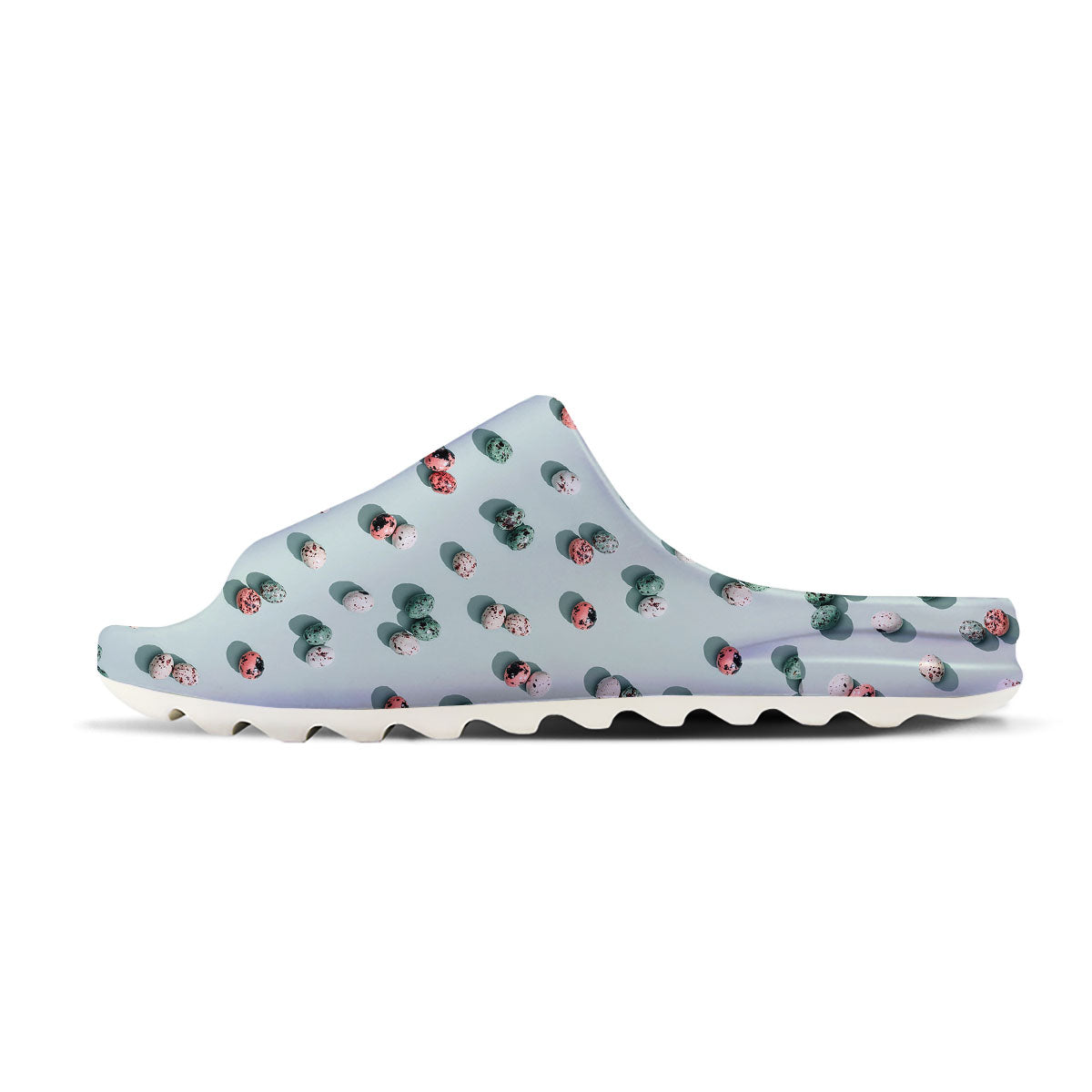 Colorful Pile Of Easter Eggs Print Pattern Sandals-grizzshop
