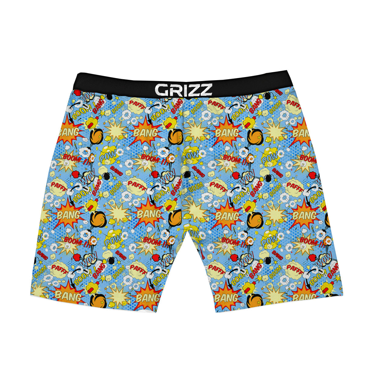 Comic Book Speech Bubbles Print Pattern Boxer Briefs-grizzshop