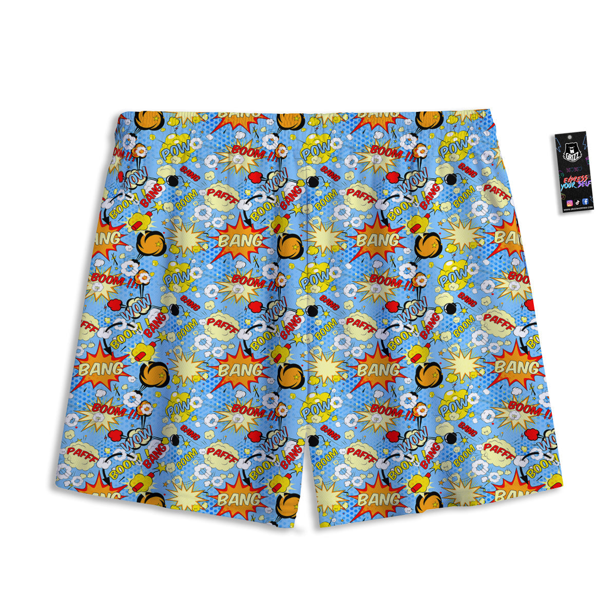 Emoji Cute Chicken Print Pattern Mesh Shorts