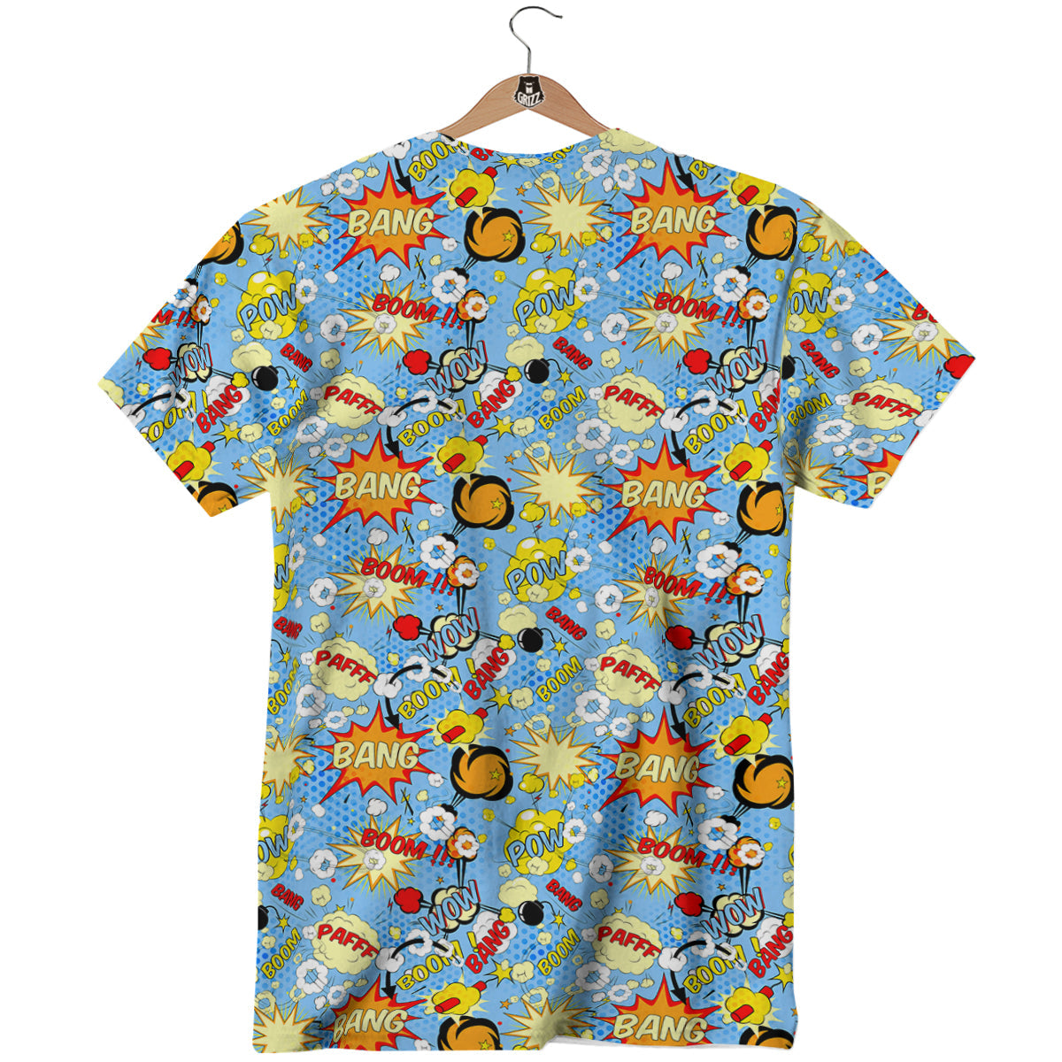 Comic Book Speech Bubbles Print Pattern T-Shirt-grizzshop