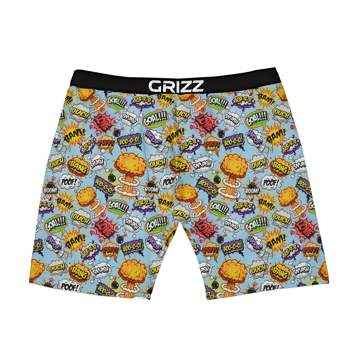 Comics Book Speech Print Pattern Boxer Briefs-grizzshop