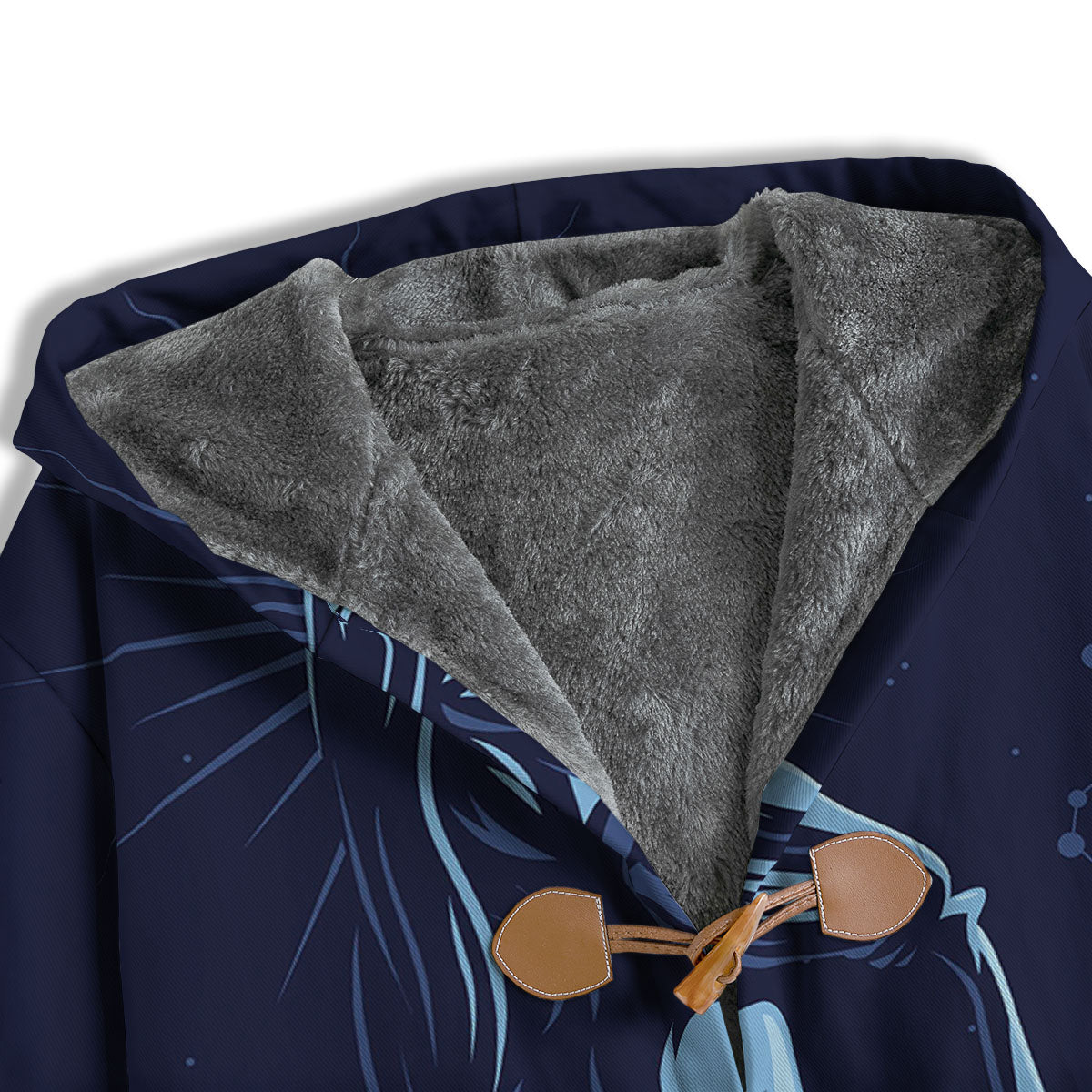 Constellation Aquarius Print Men's Windbreaker Jacket-grizzshop