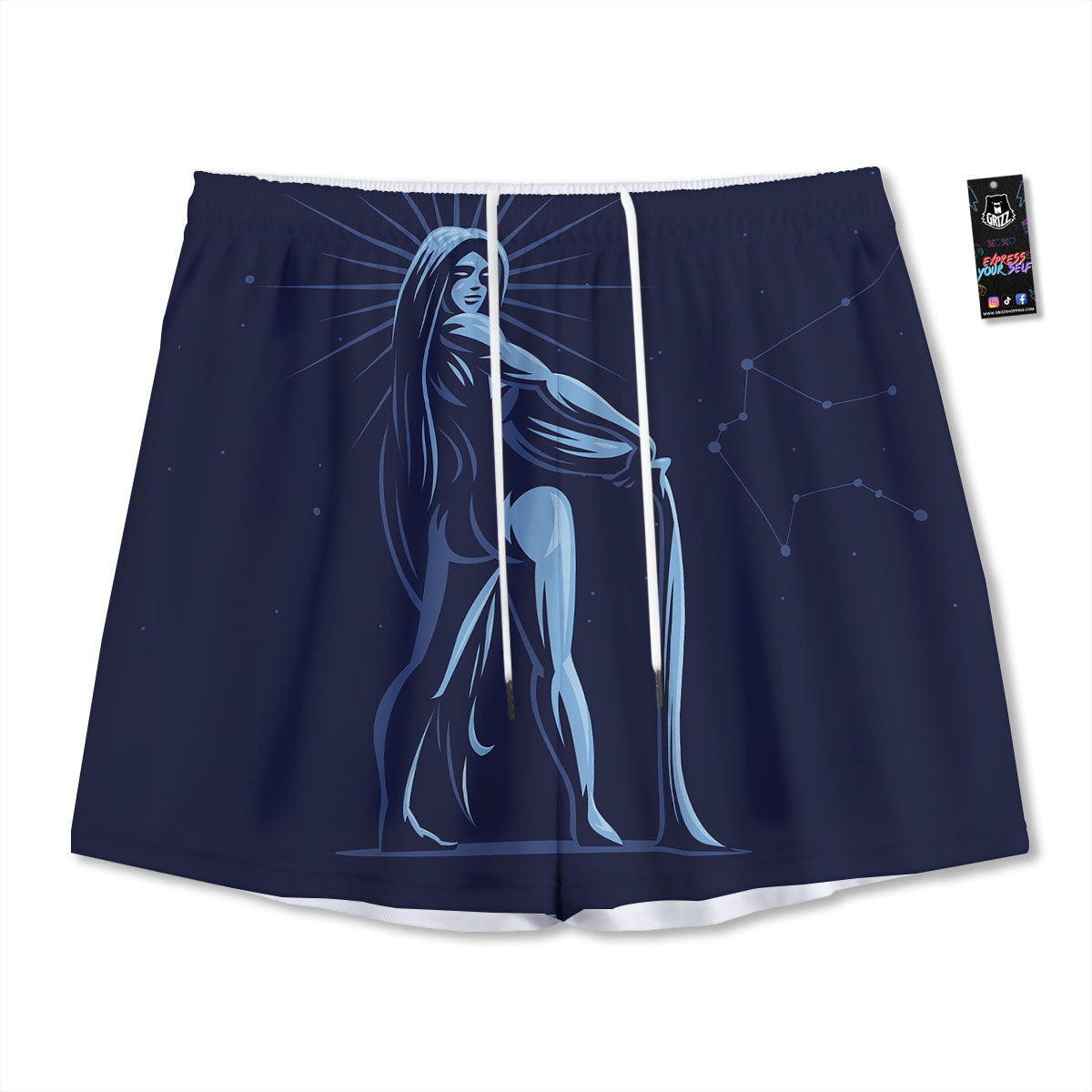 Emoji Cute Print Pattern Mesh Shorts