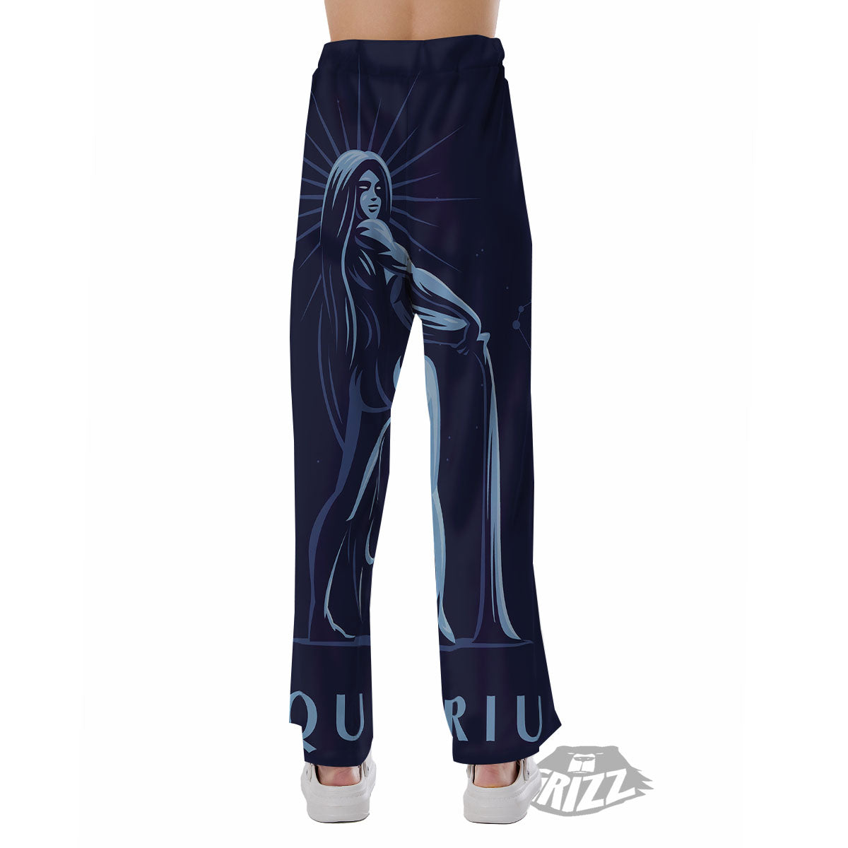 Constellation Aquarius Print Pajama Pants-grizzshop