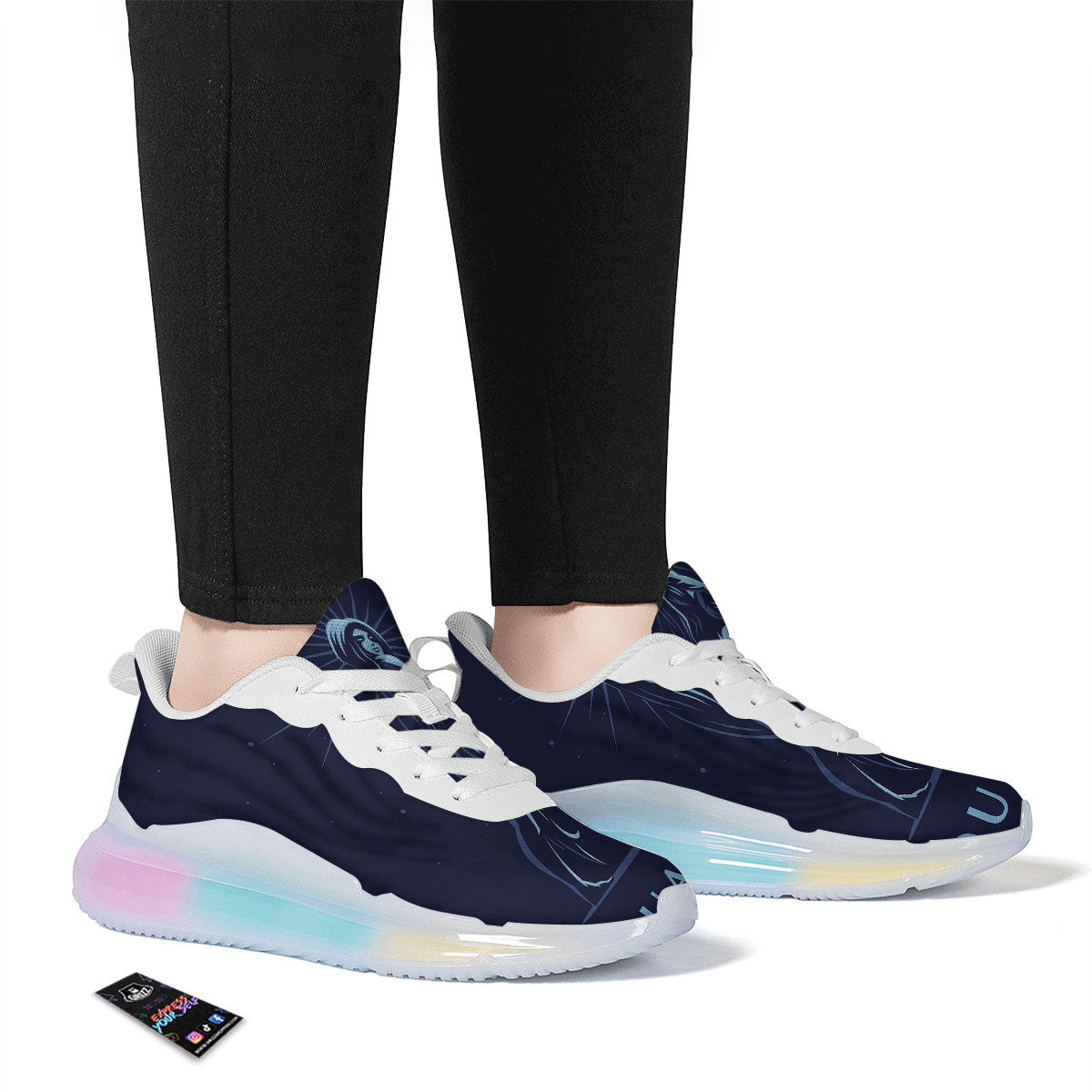 Constellation Aquarius Print Running Sneakers-grizzshop