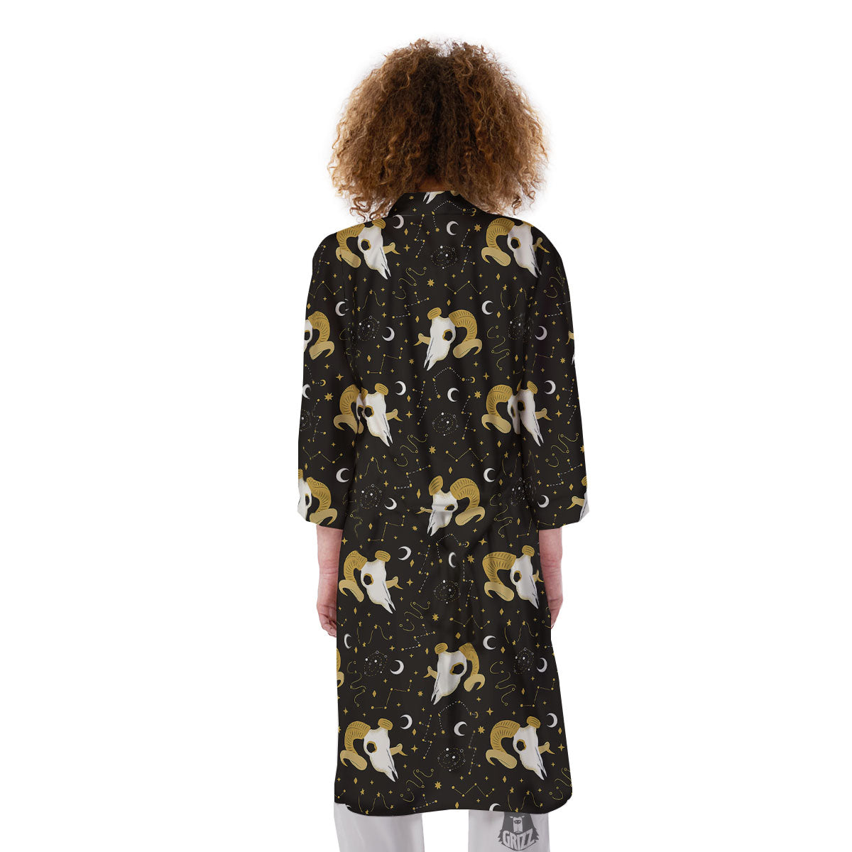 Constellation Aries Print Kimono-grizzshop