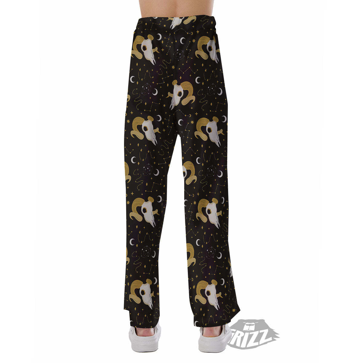 Constellation Aries Print Pajama Pants-grizzshop