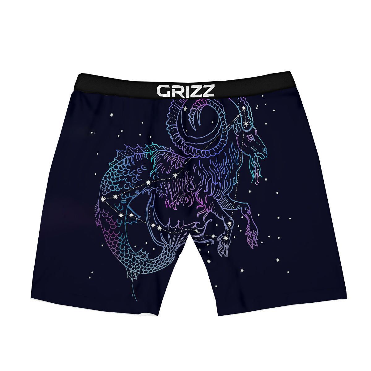 Constellation Capricorn Print Boxer Briefs-grizzshop