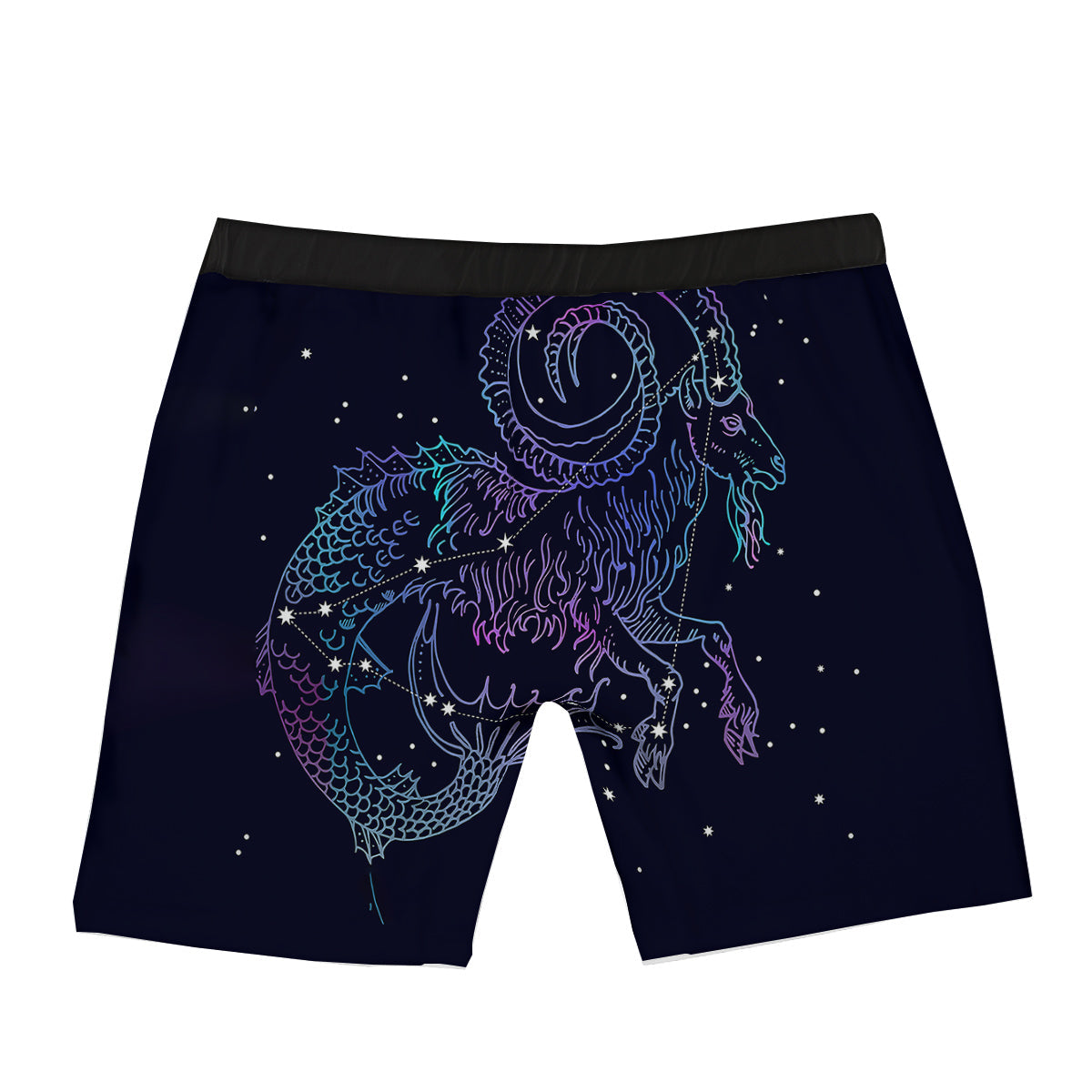 Constellation Capricorn Print Boxer Briefs-grizzshop