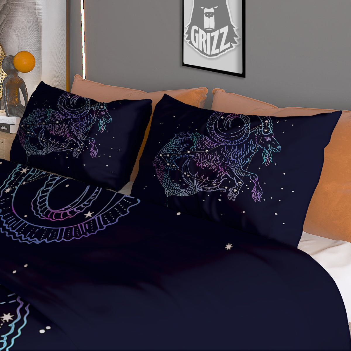 Dolphin Dark Blue Print Pattern Duvet Cover Bedding Set