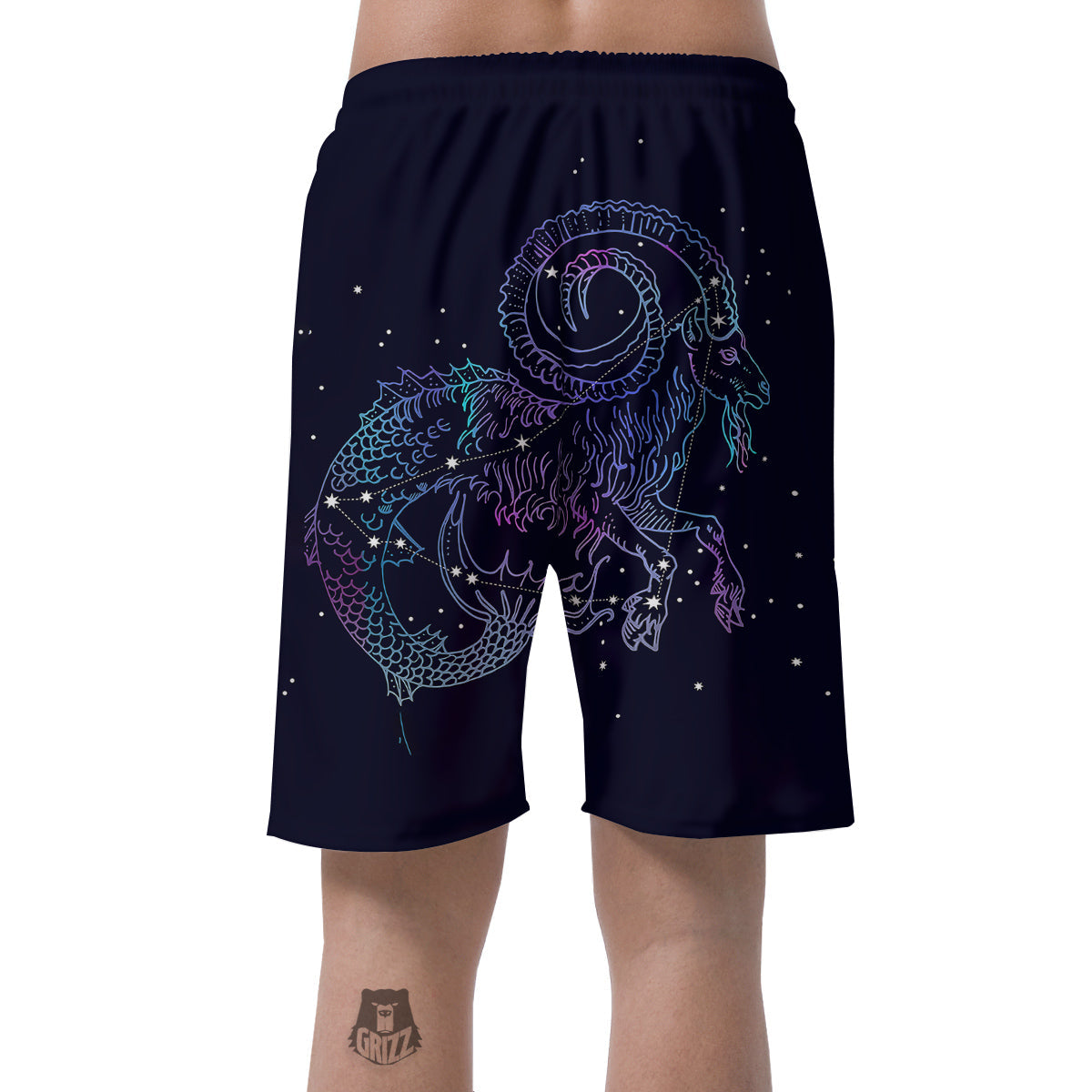Constellation Capricorn Print Men's Shorts-grizzshop