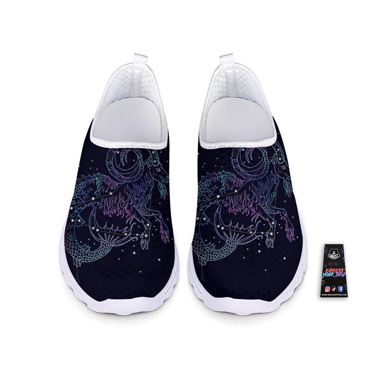 Constellation Capricorn Print Nurse Shoes-grizzshop
