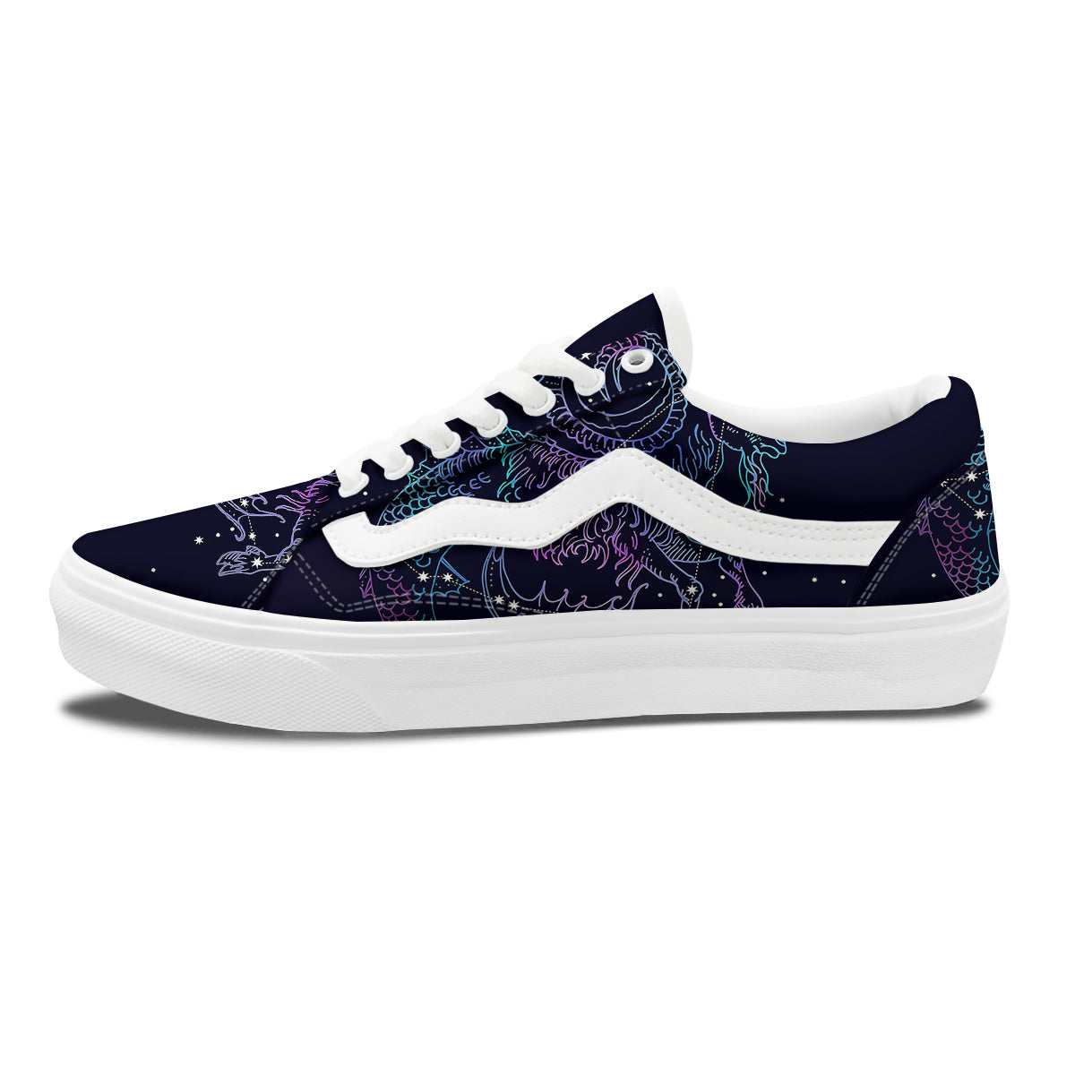 Constellation Capricorn Print Skate Shoes-grizzshop