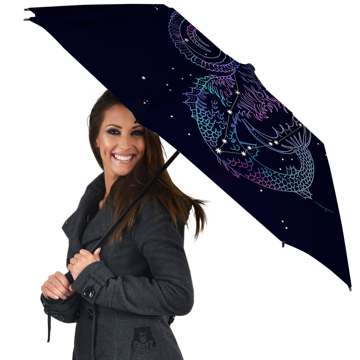 Constellation Capricorn Print Umbrella-grizzshop