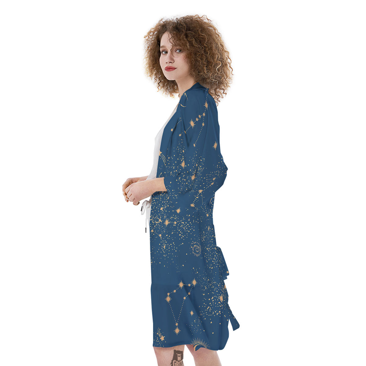 Constellation Cosmic Print Pattern Kimono-grizzshop