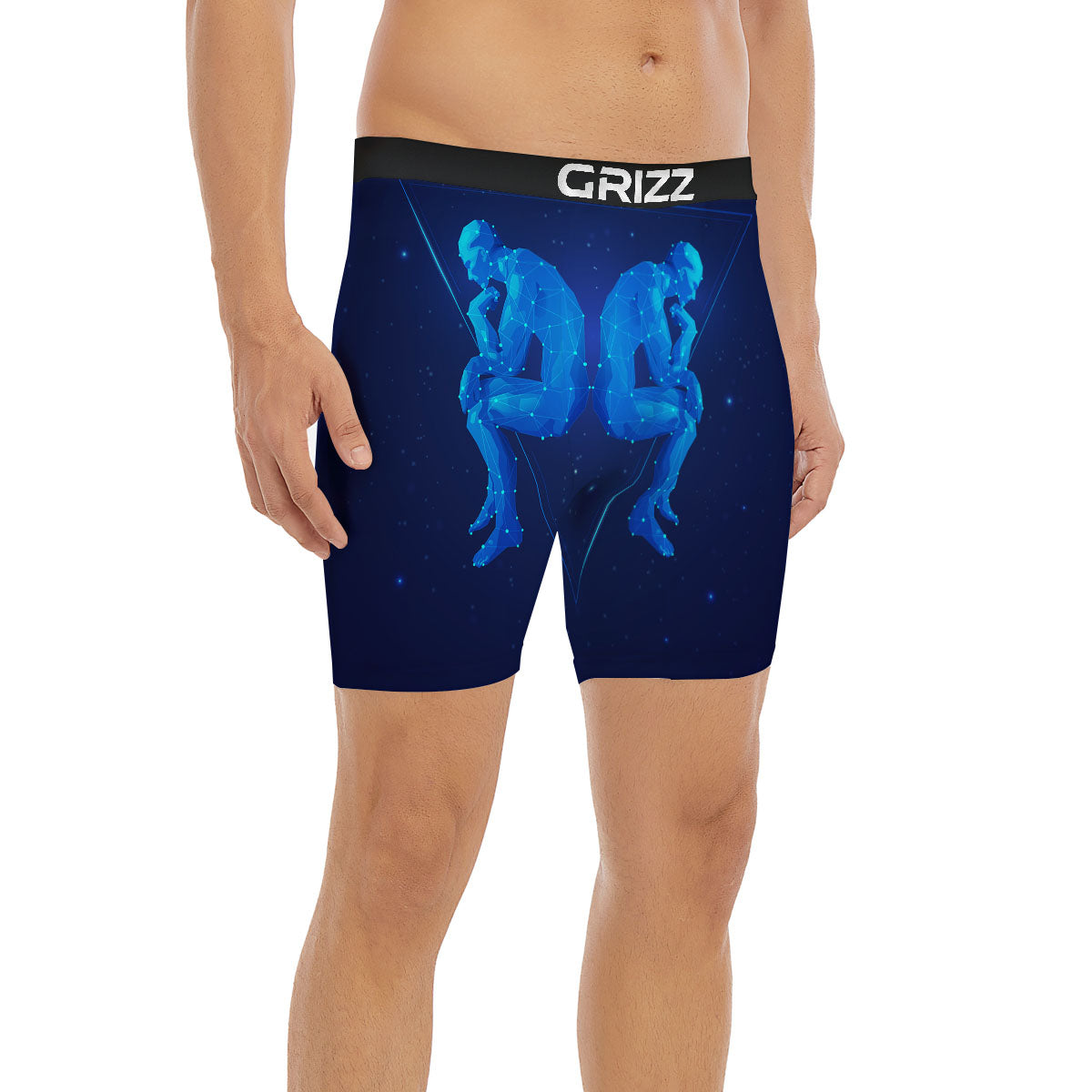 Constellation Gemini Print Boxer Briefs-grizzshop