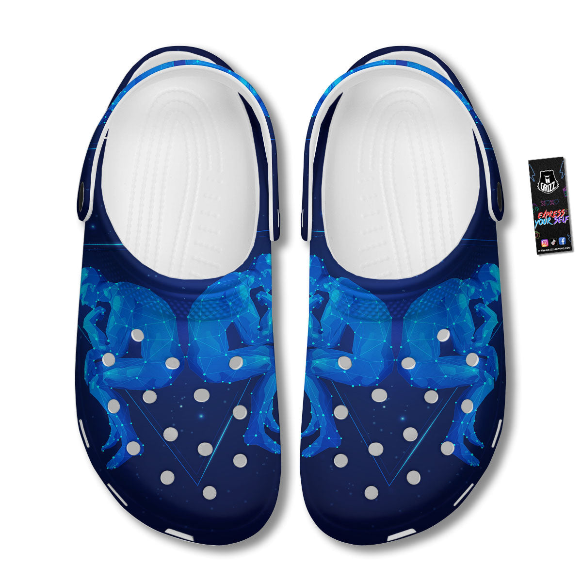 Constellation Gemini Print Clog-grizzshop