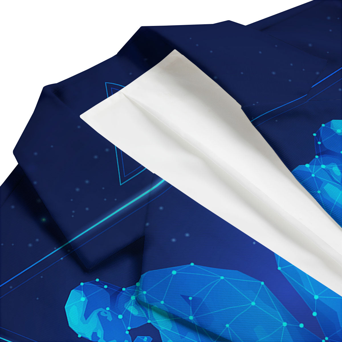 Constellation Gemini Print Men's Blazer-grizzshop