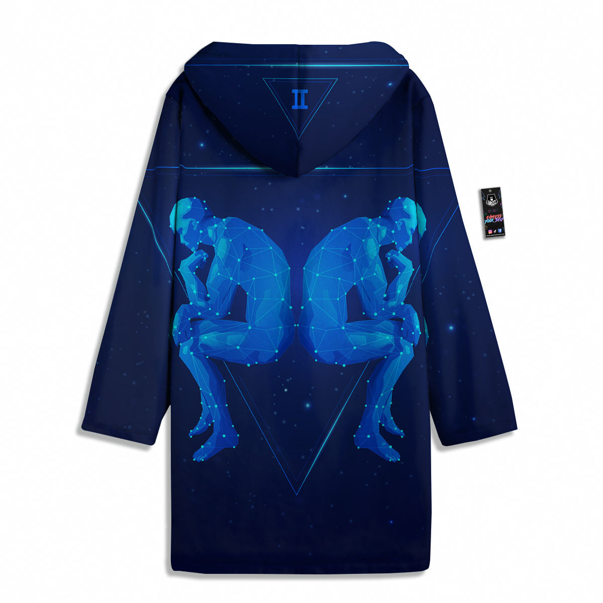 Constellation Gemini Print Men's Windbreaker Jacket-grizzshop