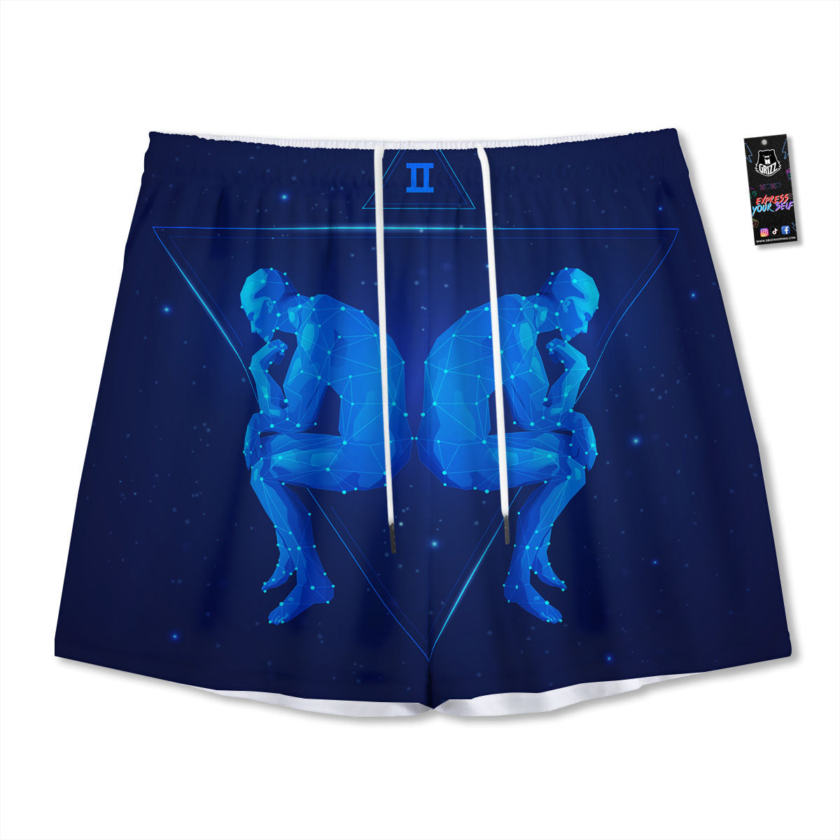 Constellation Gemini Print Mesh Shorts