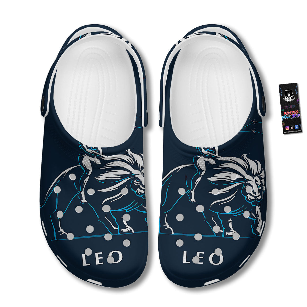 Constellation Leo Print Clog-grizzshop