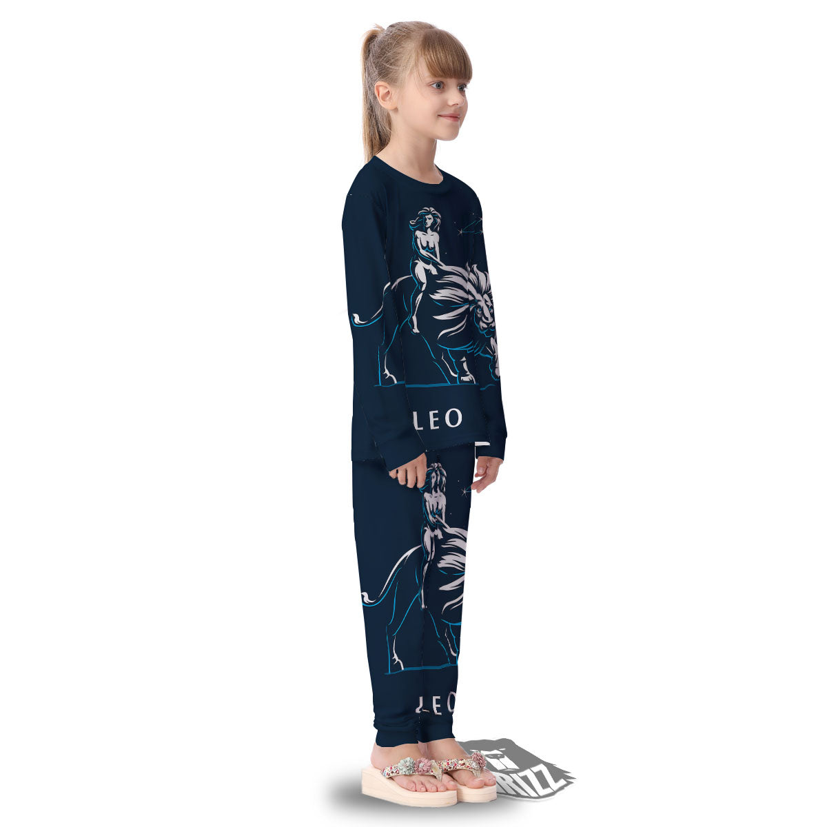 Constellation Leo Print Kid's Pajamas-grizzshop