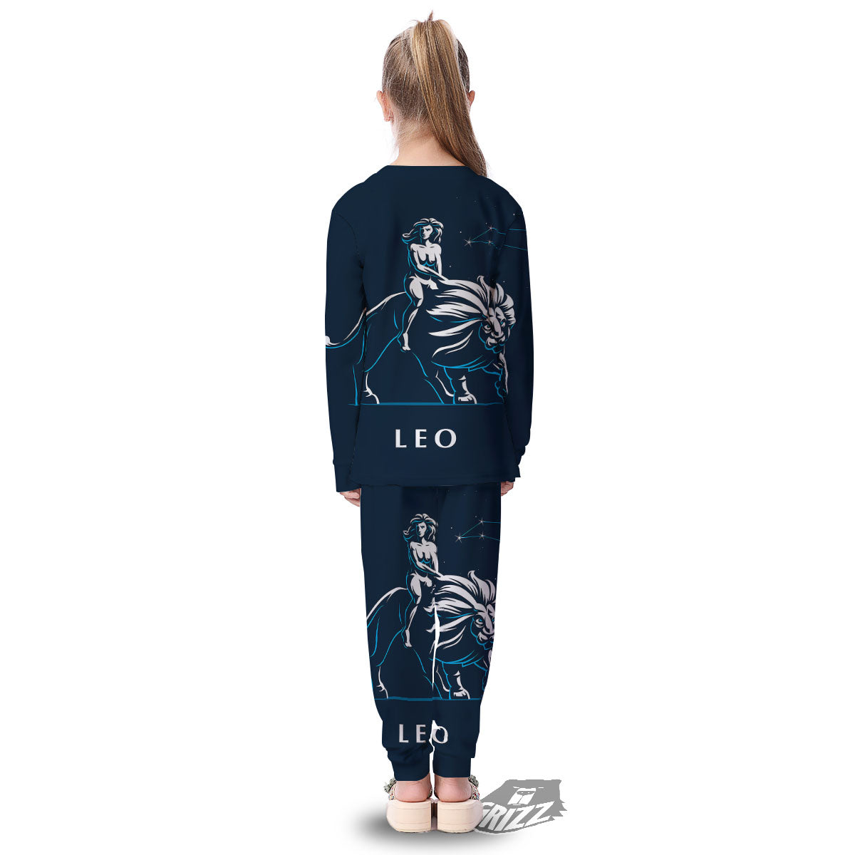 Constellation Leo Print Kid's Pajamas-grizzshop