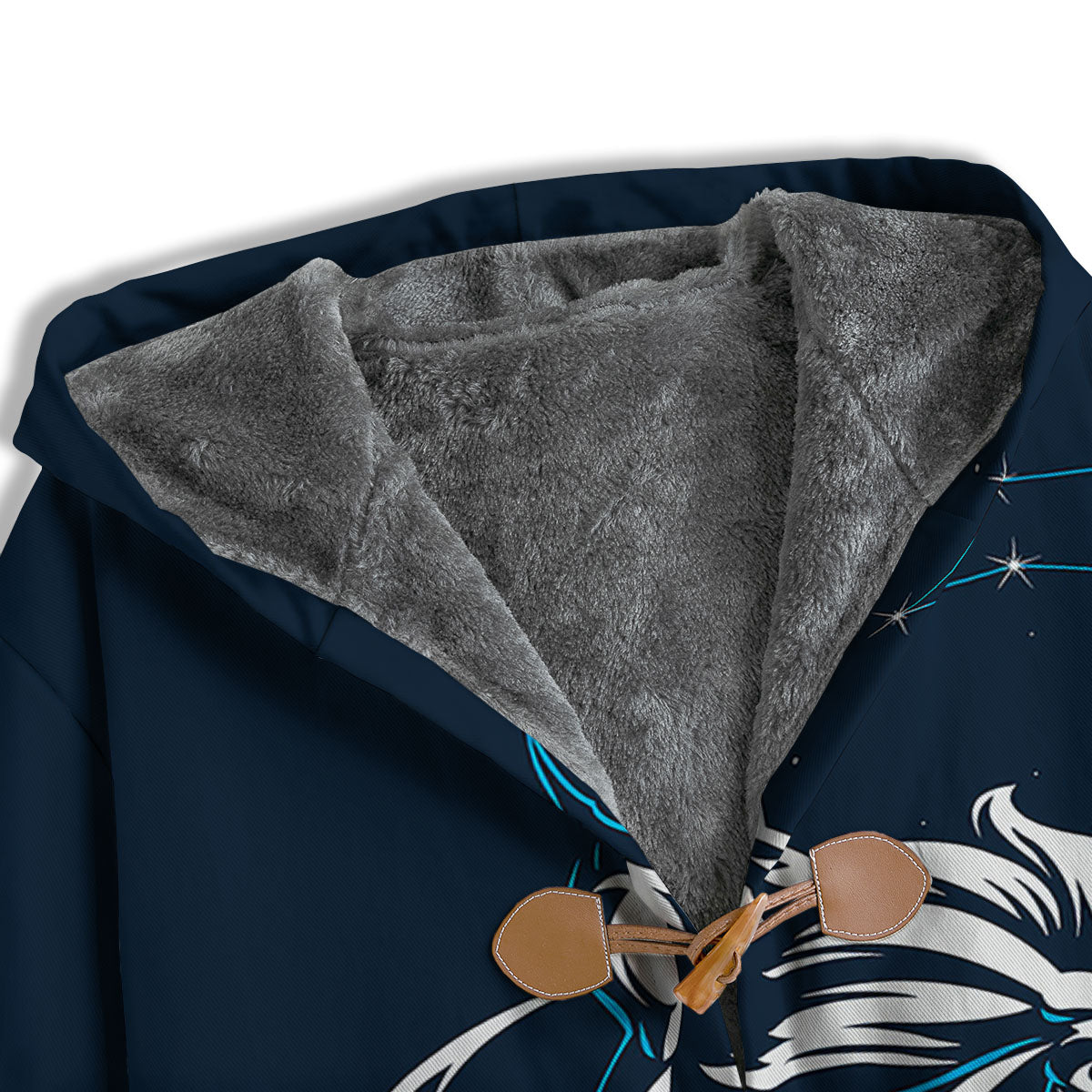 Constellation Leo Print Men's Windbreaker Jacket-grizzshop