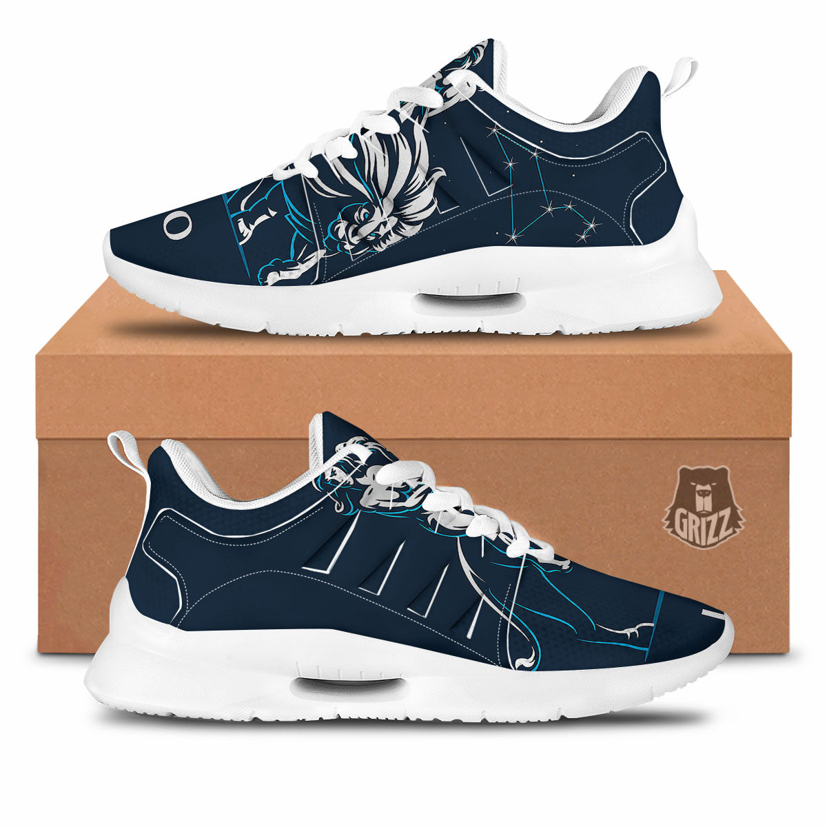 Constellation Leo Print Tennis Shoes-grizzshop