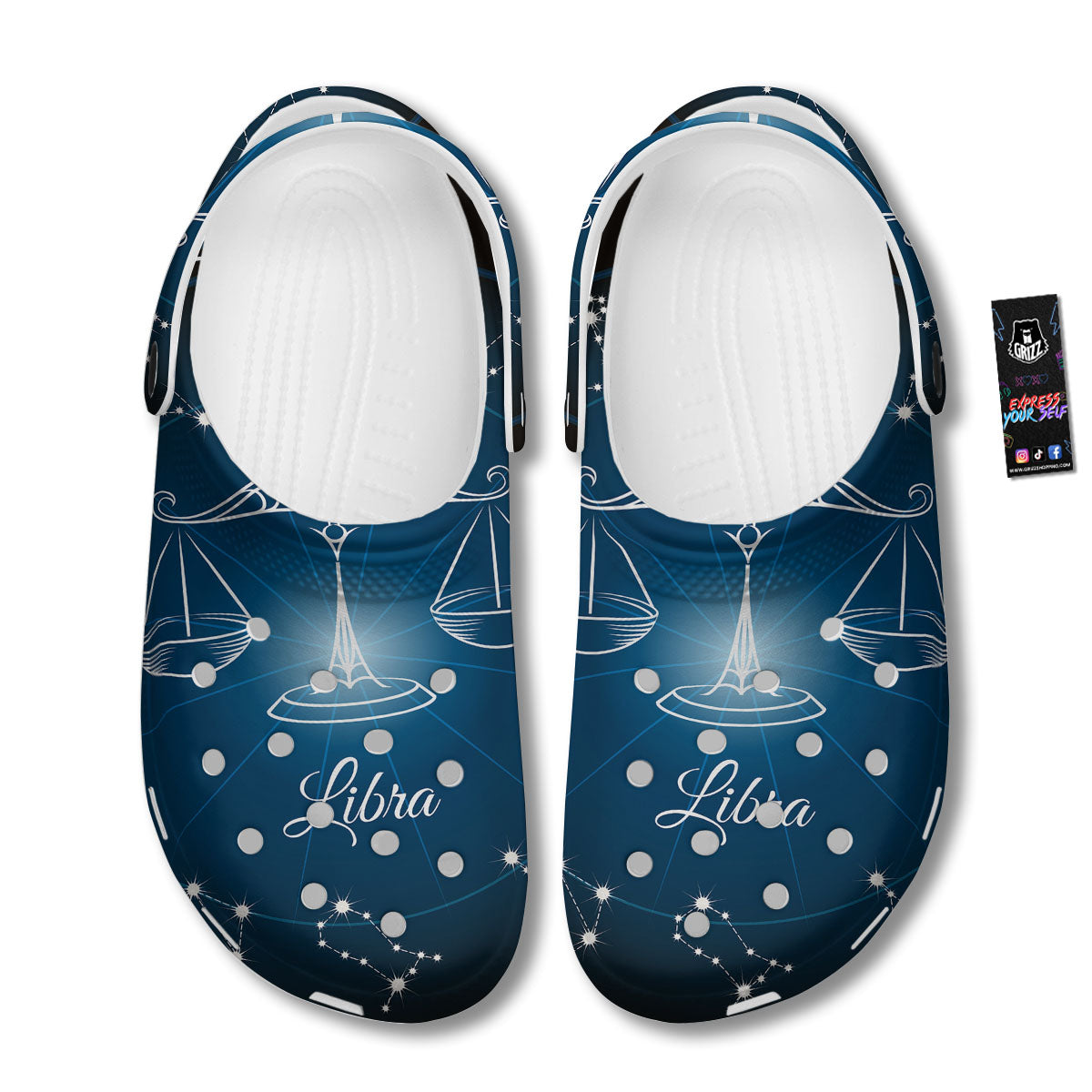 Constellation Libra Print Clog-grizzshop