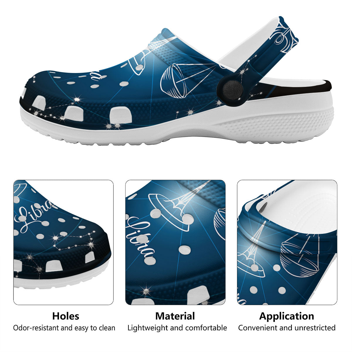 Constellation Libra Print Clog-grizzshop