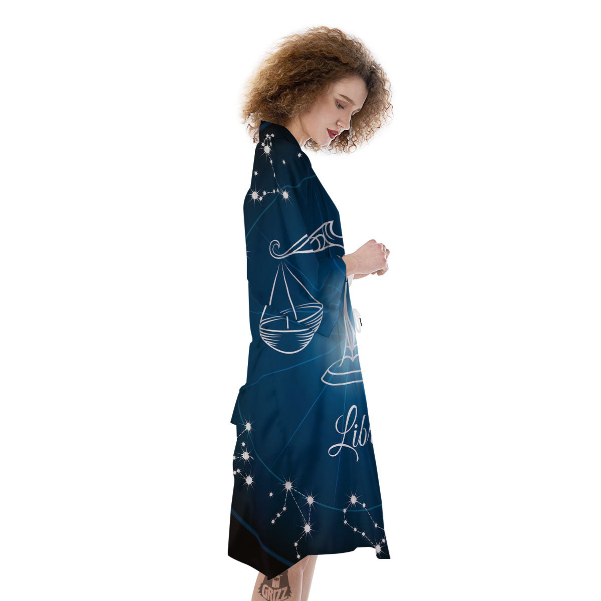 Constellation Libra Print Kimono-grizzshop