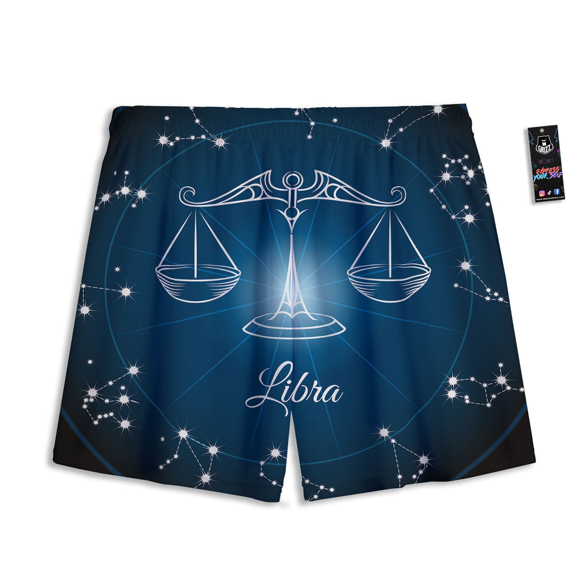 Constellation Libra Print Mesh Shorts-grizzshop