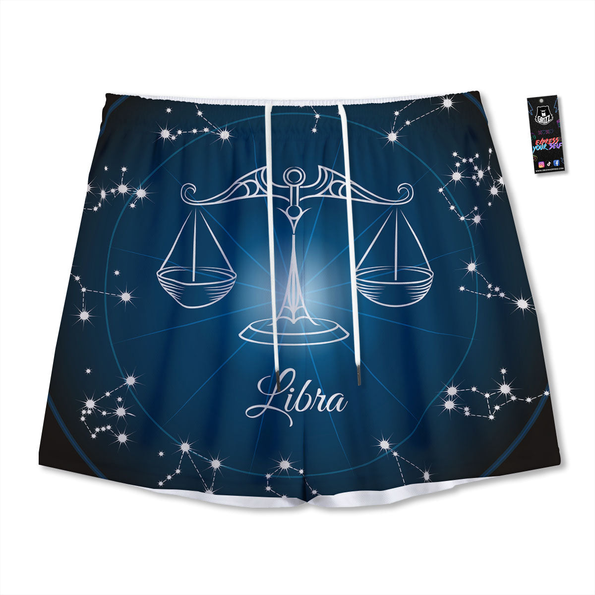 Constellation Libra Print Mesh Shorts-grizzshop