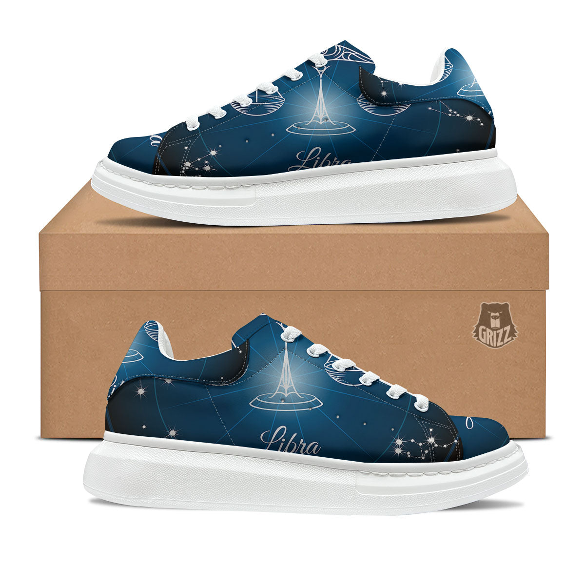 Constellation Libra Print Platform Shoes-grizzshop