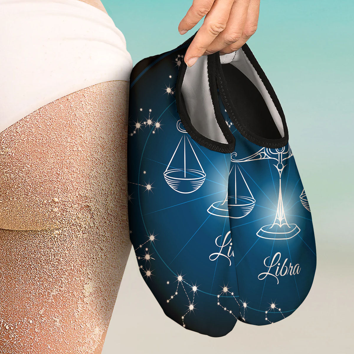 Constellation Libra Print Water Shoes-grizzshop