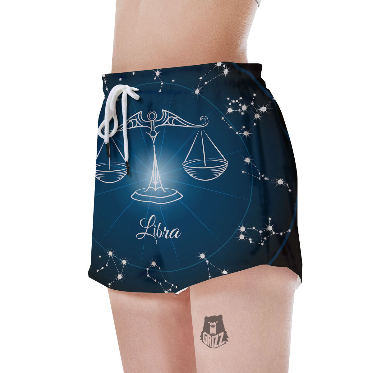 Constellation Libra Print Women's Shorts-grizzshop