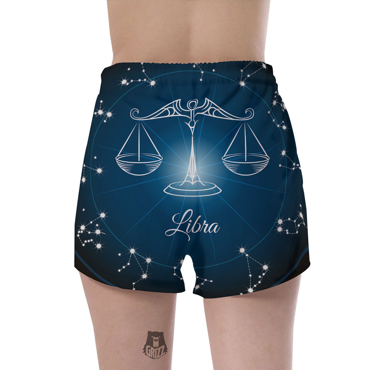 Constellation Libra Print Women's Shorts-grizzshop