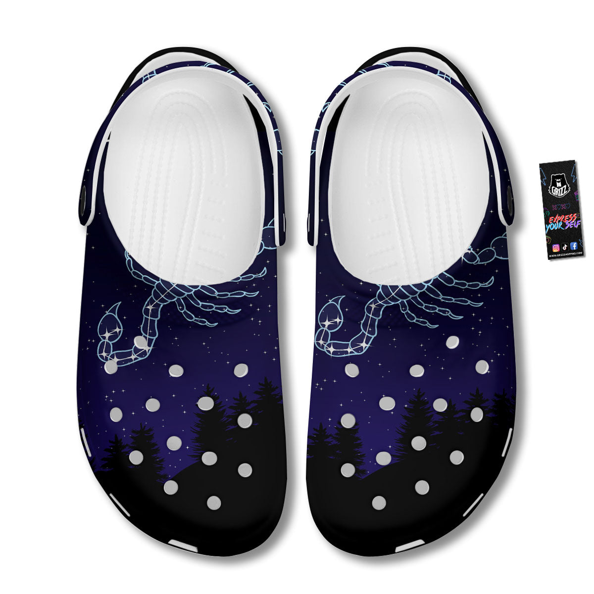 Constellation Scorpio Print Clog-grizzshop