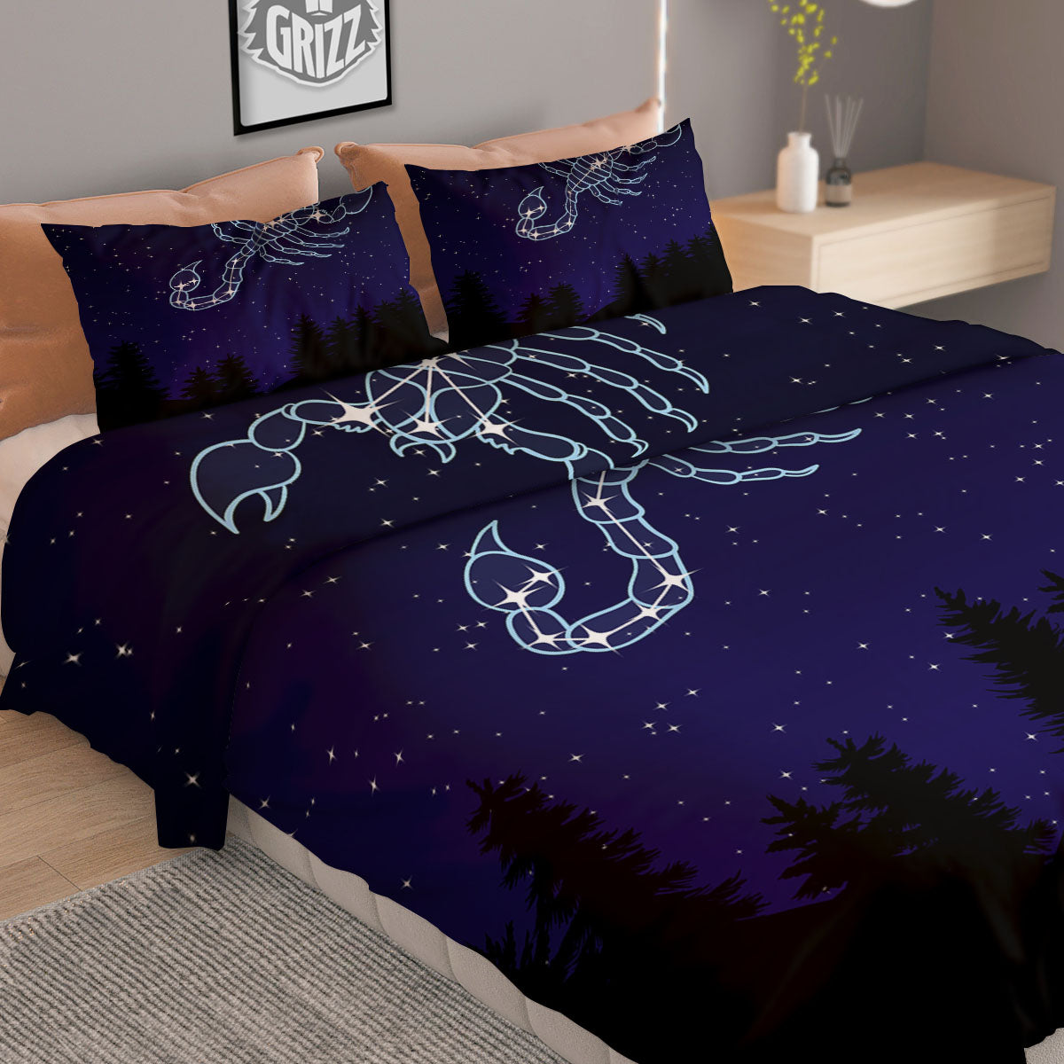 Chevron White And Teal Print Pattern Duvet Cover Bedding Set