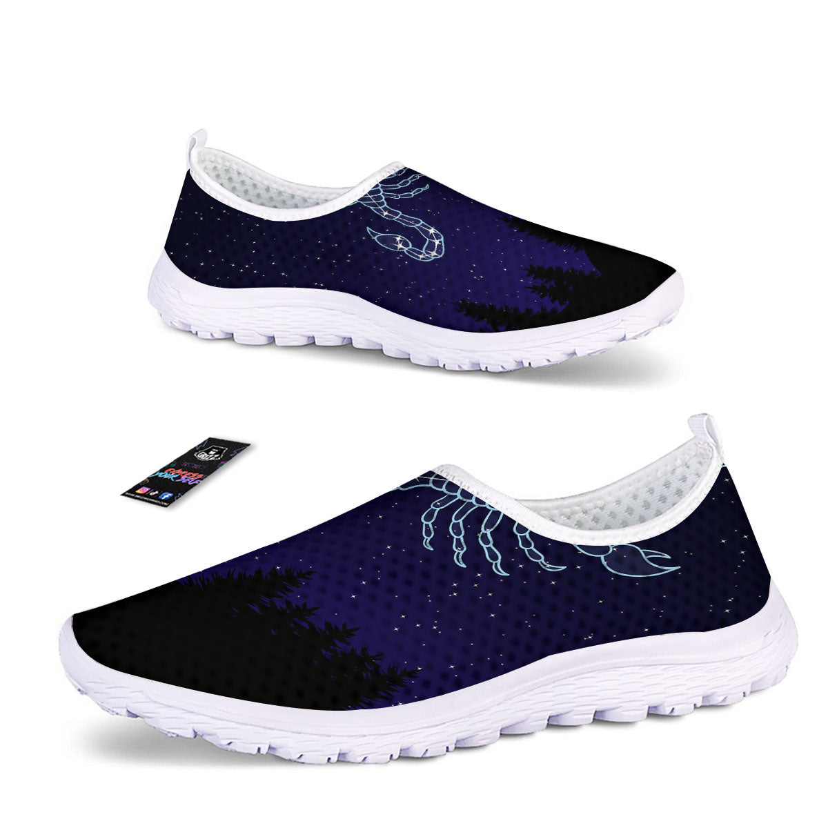 Constellation Scorpio Print Nurse Shoes-grizzshop