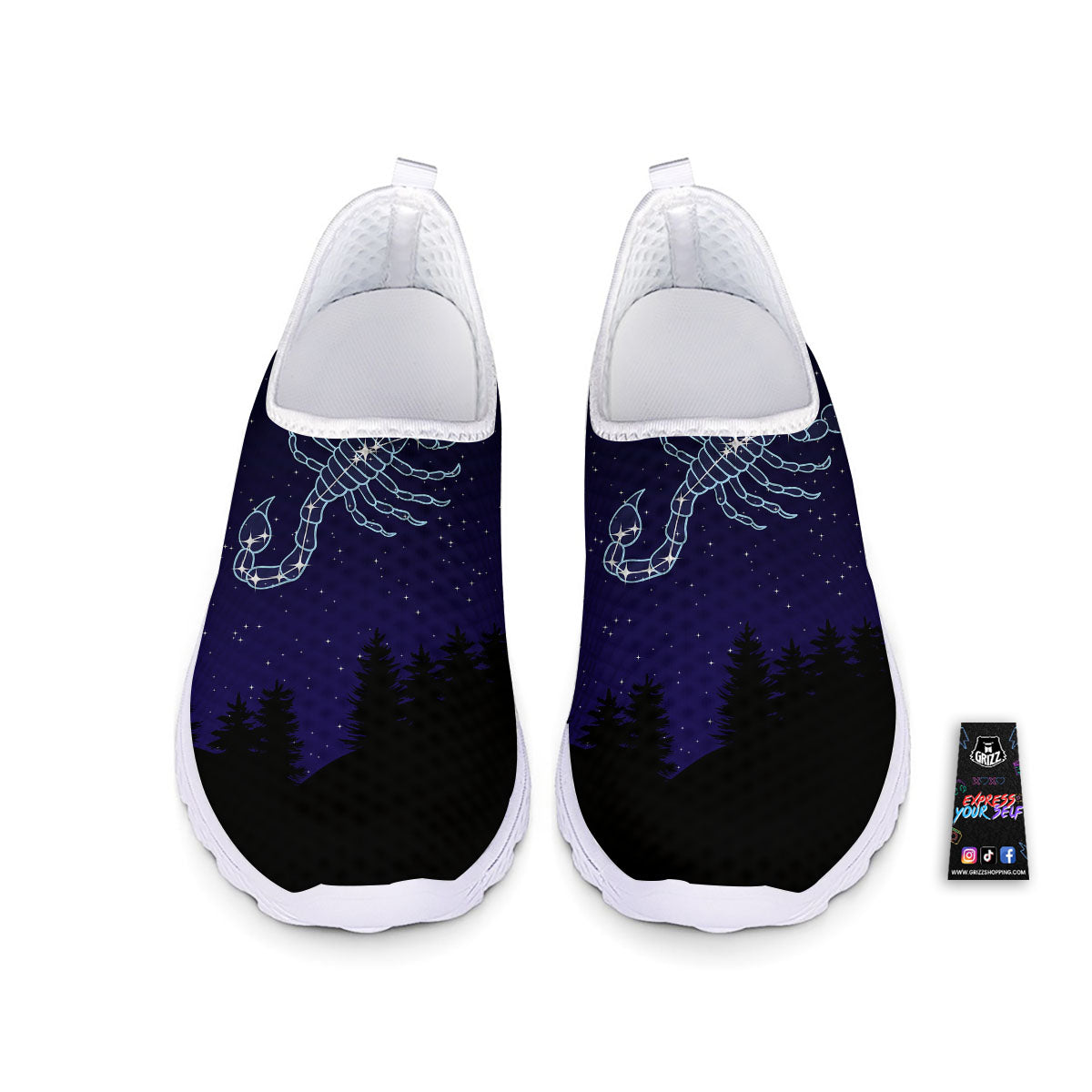 Constellation Scorpio Print Nurse Shoes-grizzshop