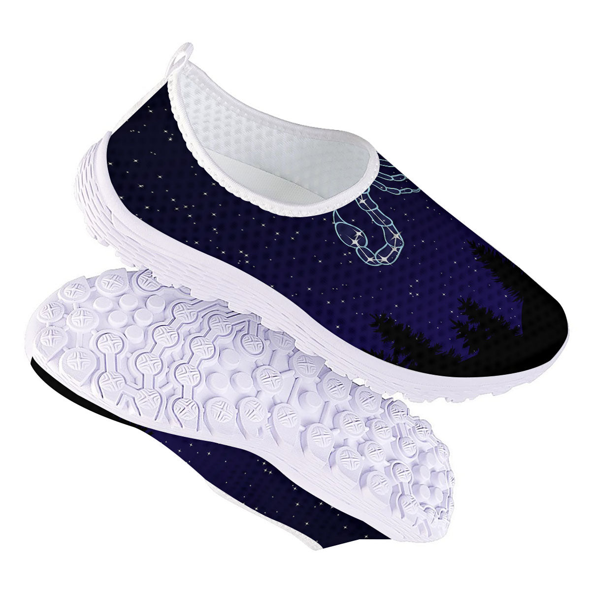 Constellation Scorpio Print Nurse Shoes-grizzshop