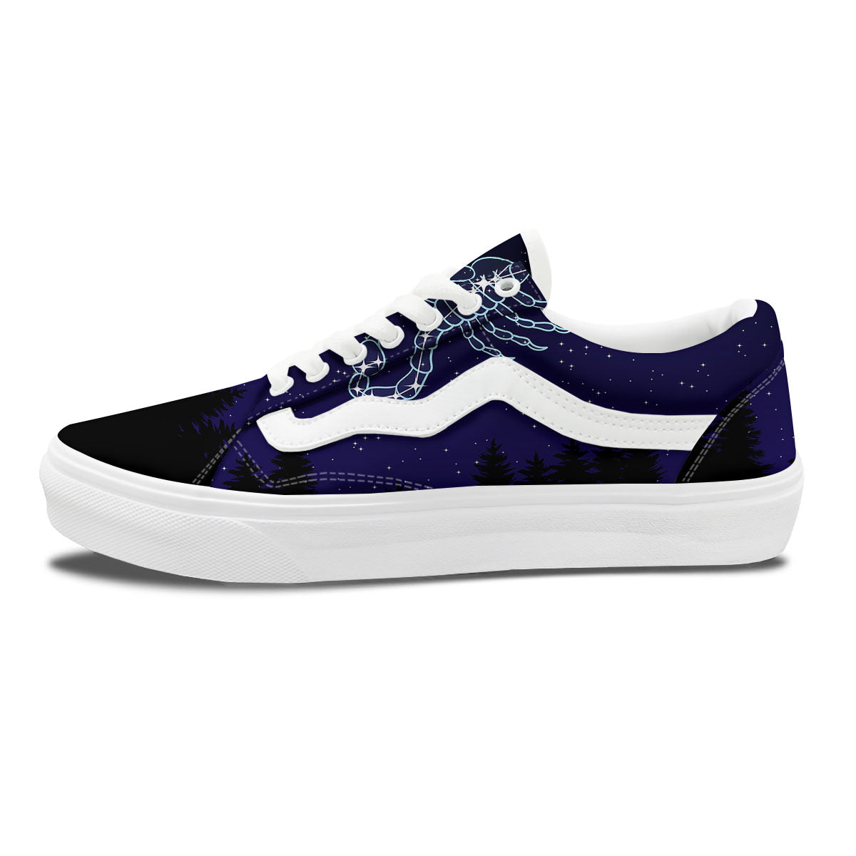 Constellation Scorpio Print Skate Shoes-grizzshop